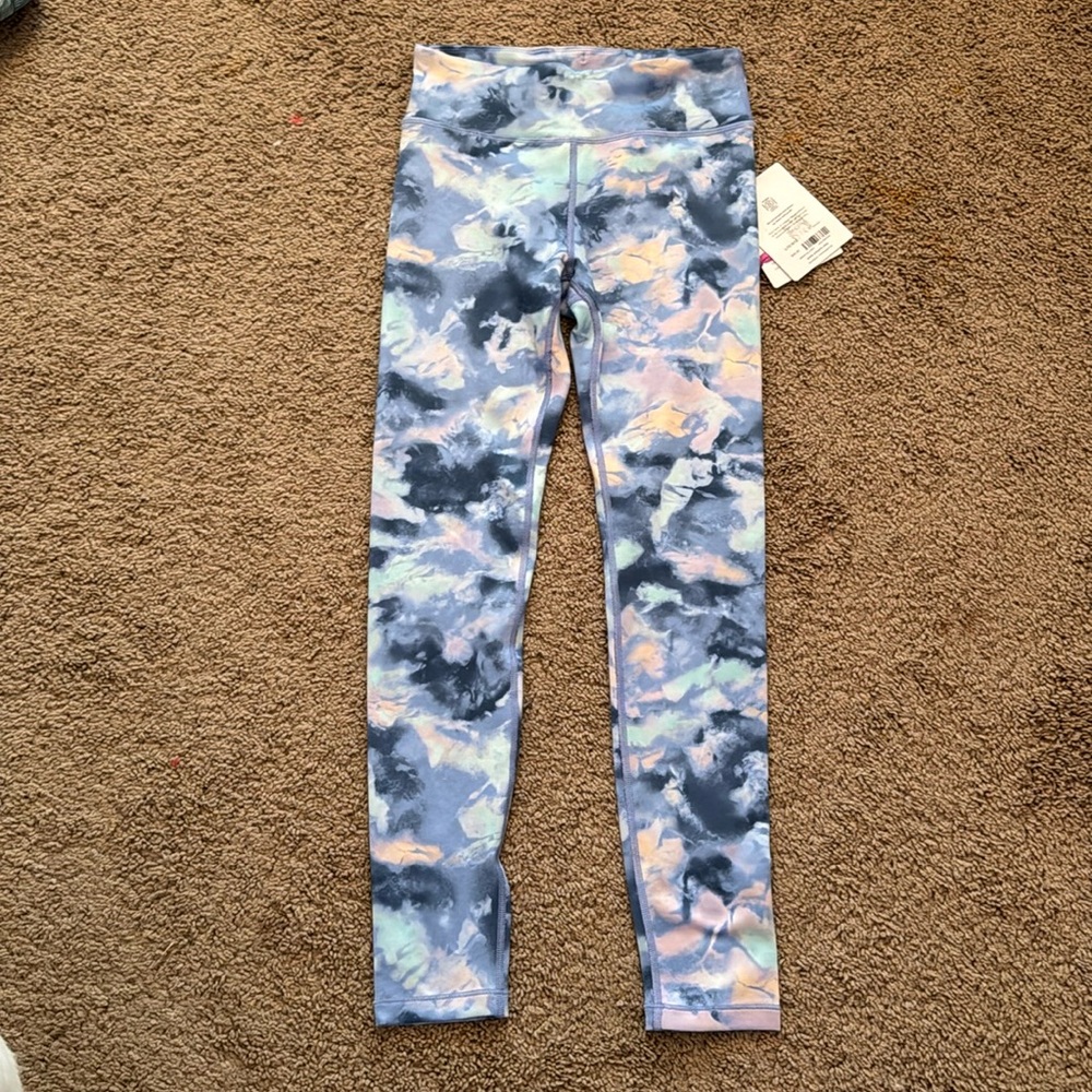 Athleta girl high rise printed leggings size L 12